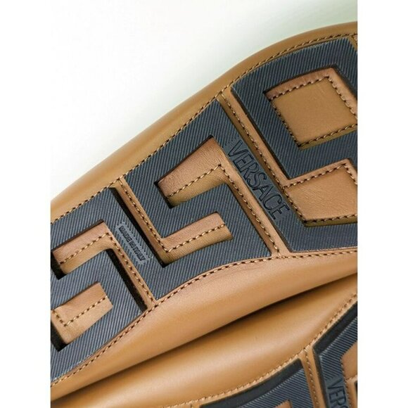 Versace Men's Medusa Coin Biggie Leather Slip On Penny Drivers Size 43 MSRP $775 - Picture 8 of 11